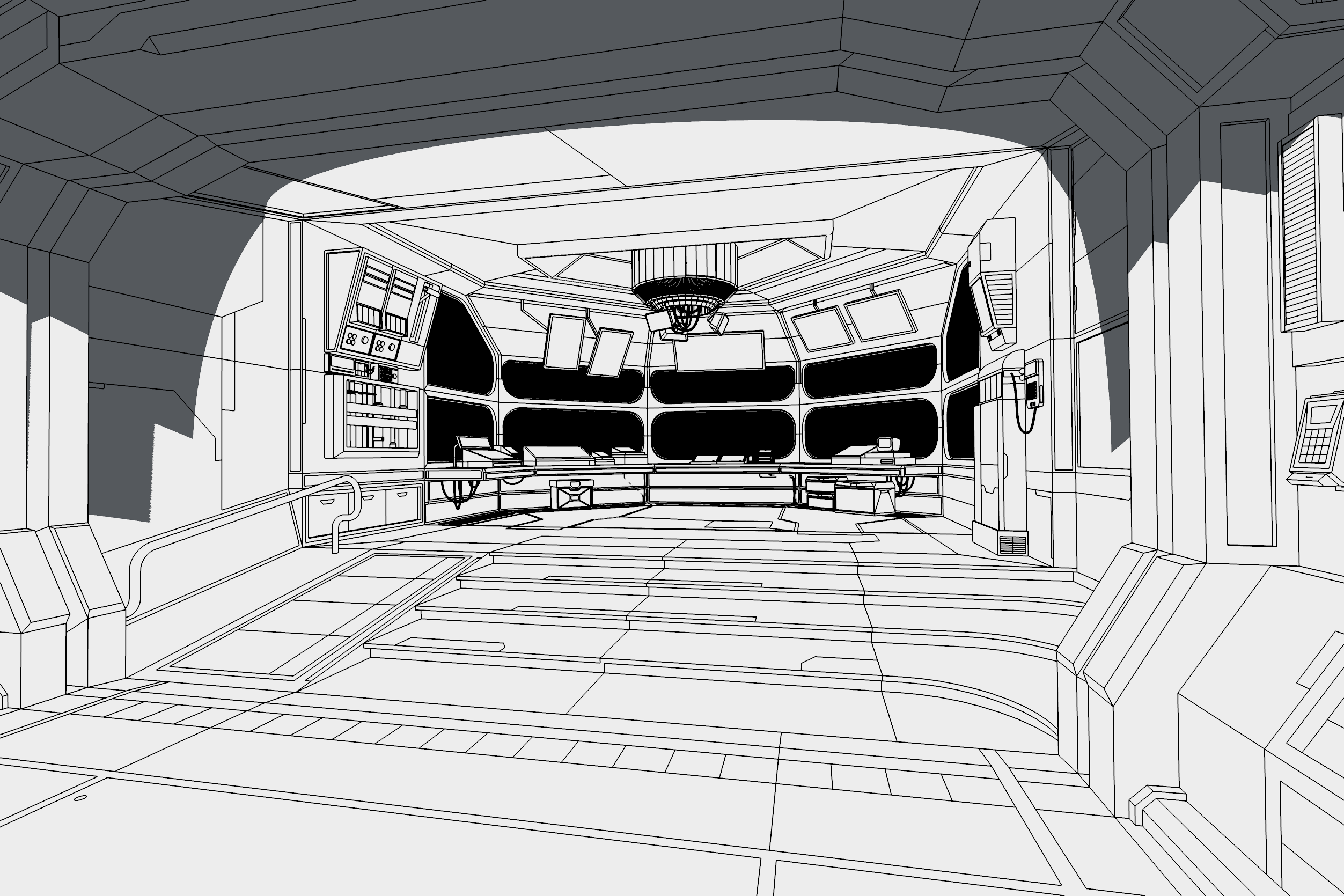 Spaceship scene, view 5